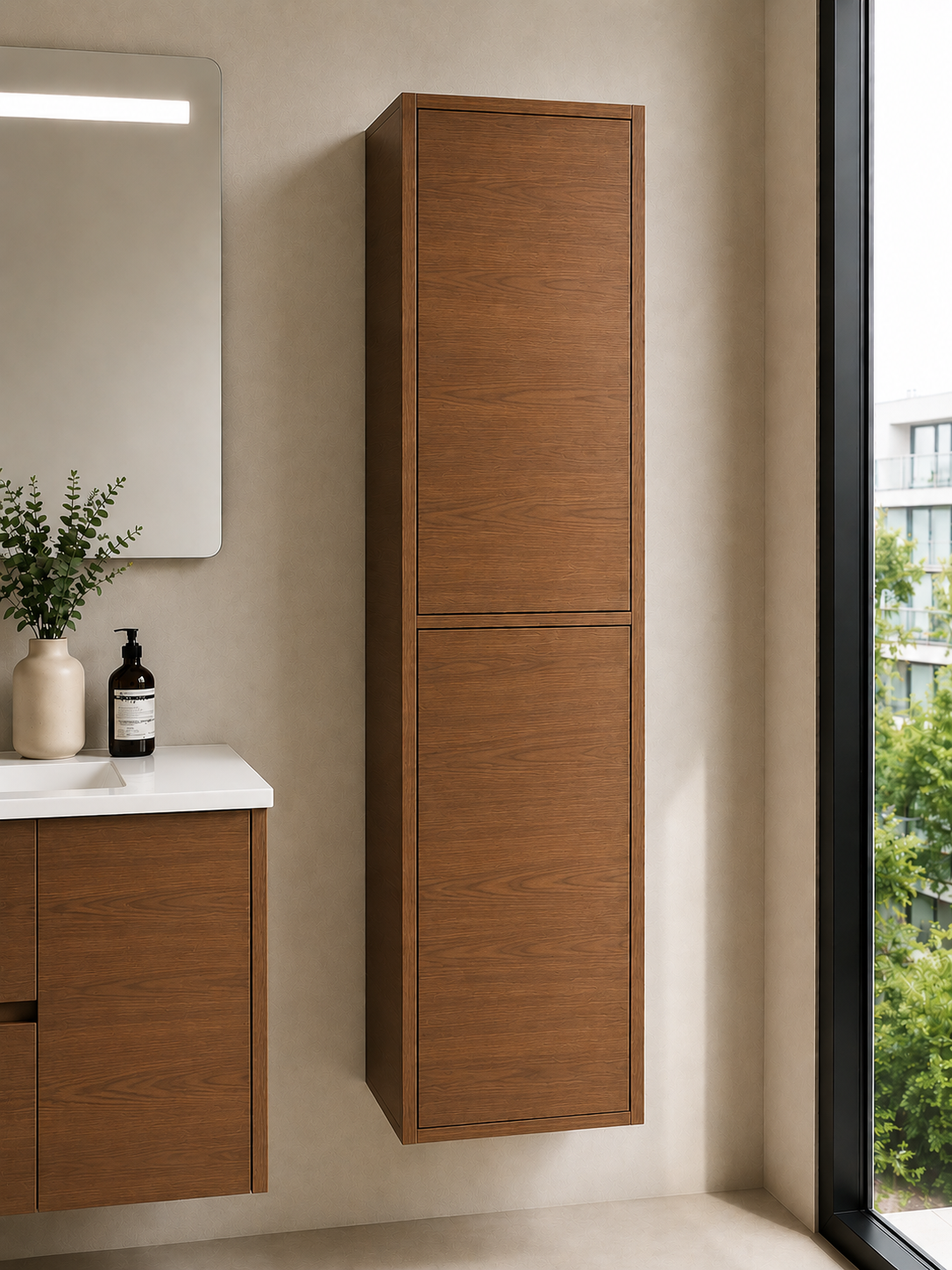 Columna de baño FLORENCIA dos puertas 140 cm