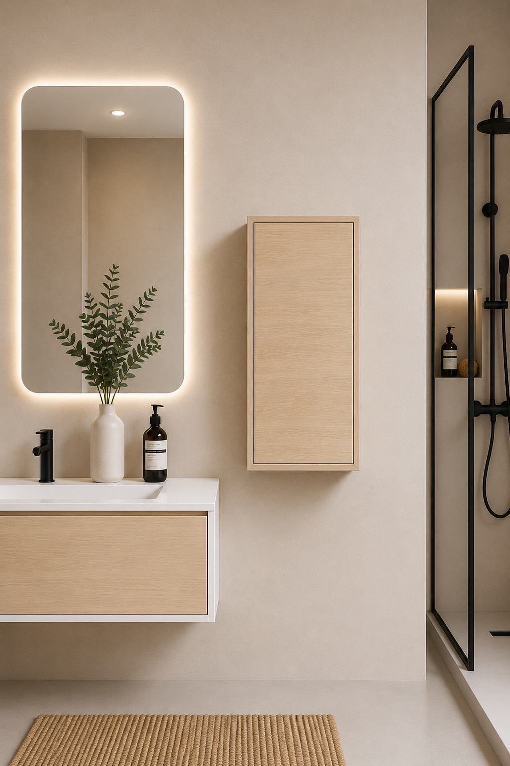 Columna de baño FLORENCIA una puerta 70 cm