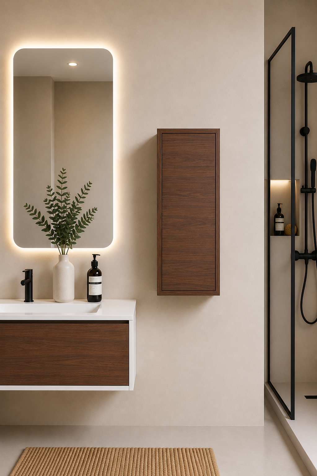 Columna de baño FLORENCIA una puerta 70 cm