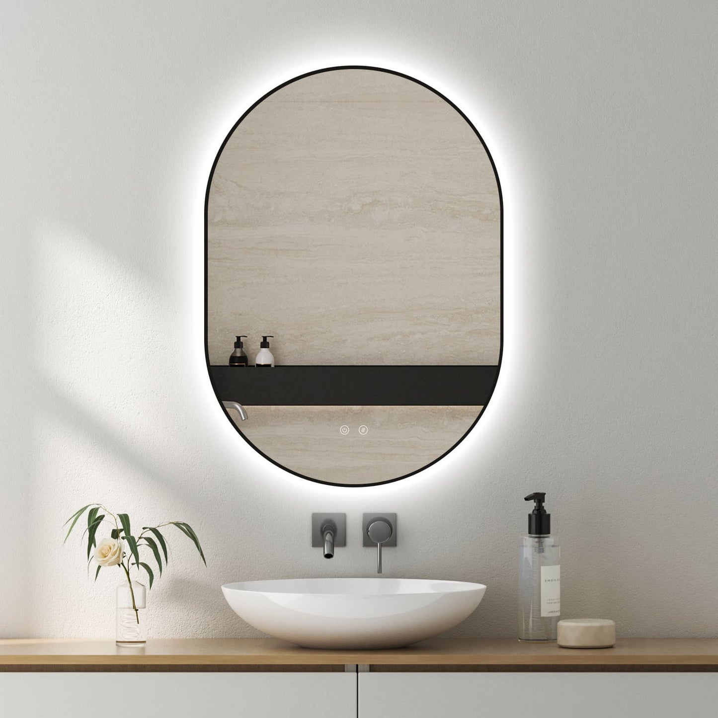 Espejo LED Selene Gold & Black